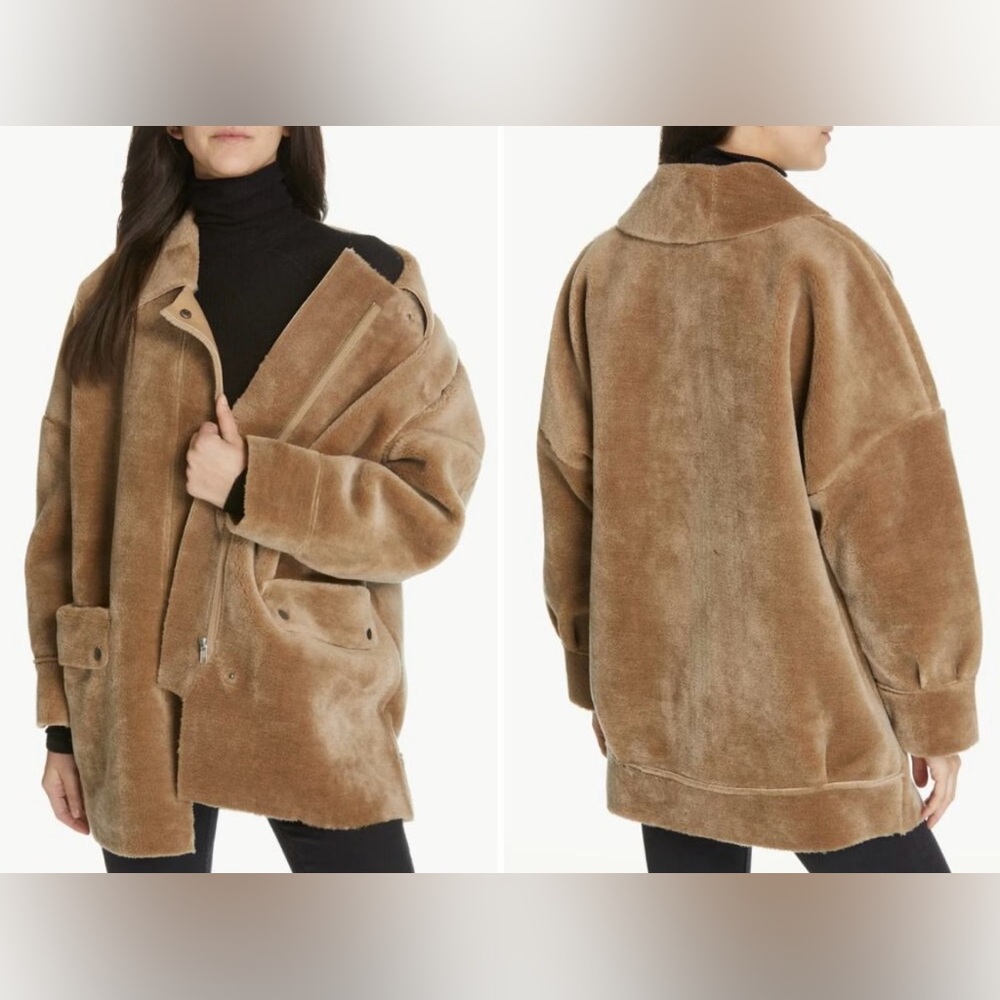 Free People Leather Lined Teddy